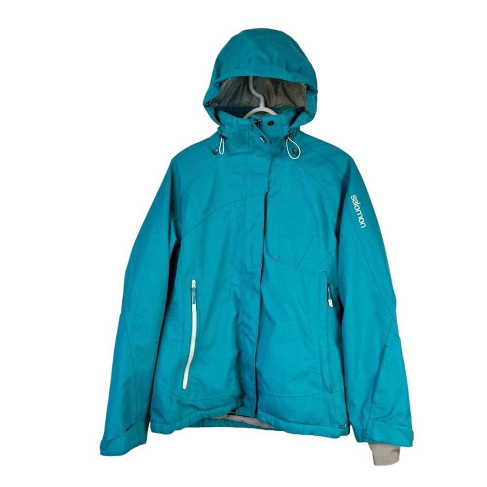 Salomon Teal Blue Ski Snow Jacket